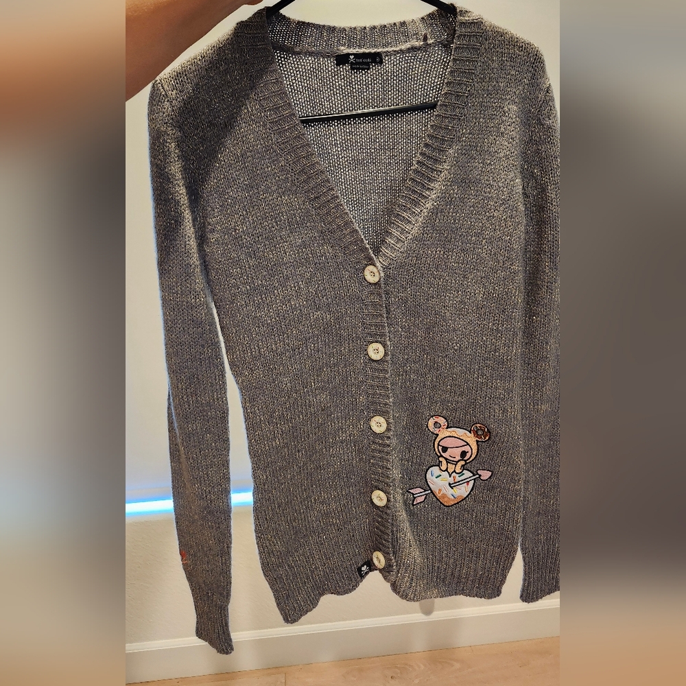 Tokidoki Gray Cardigan.